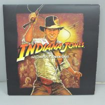 Indiana Jones, The Complete Adventures, LP record and DVDs with inserts