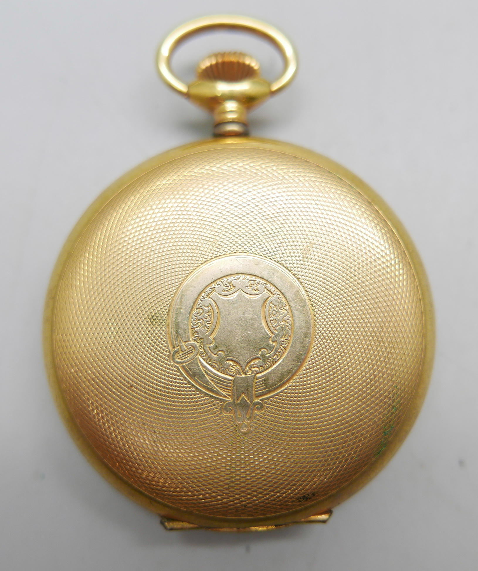 A gold filled full hunter pocket watch, Good Hope Lever, lacking glass - Image 5 of 5