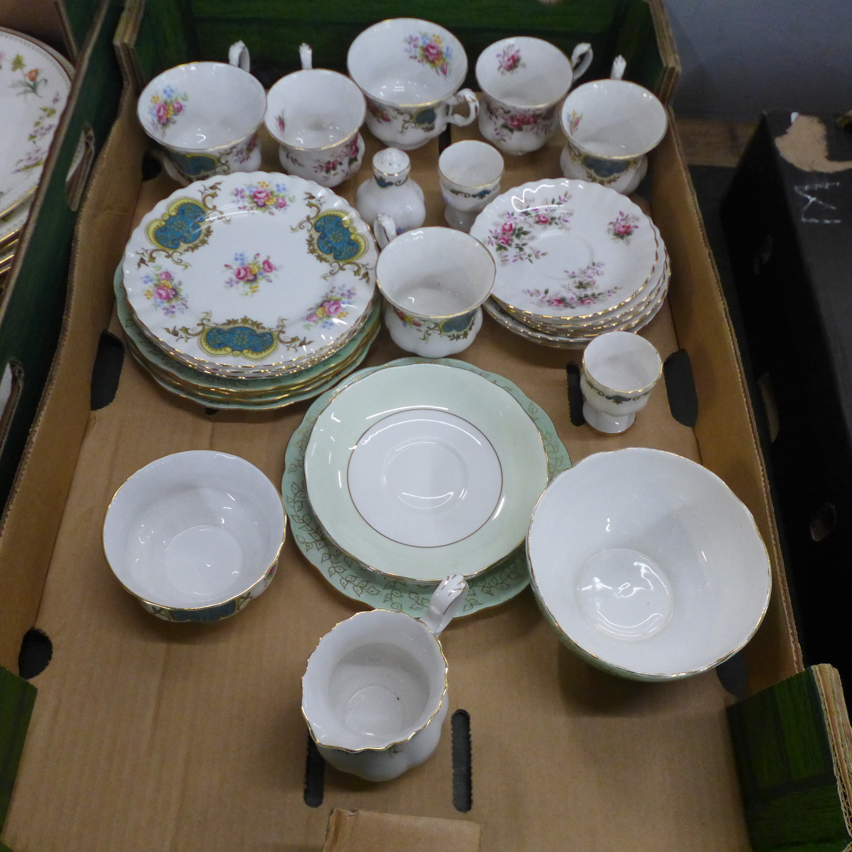 Royal Albert Lavender Rose, Berkeley and other teawares **PLEASE NOTE THIS LOT IS NOT ELIGIBLE FOR