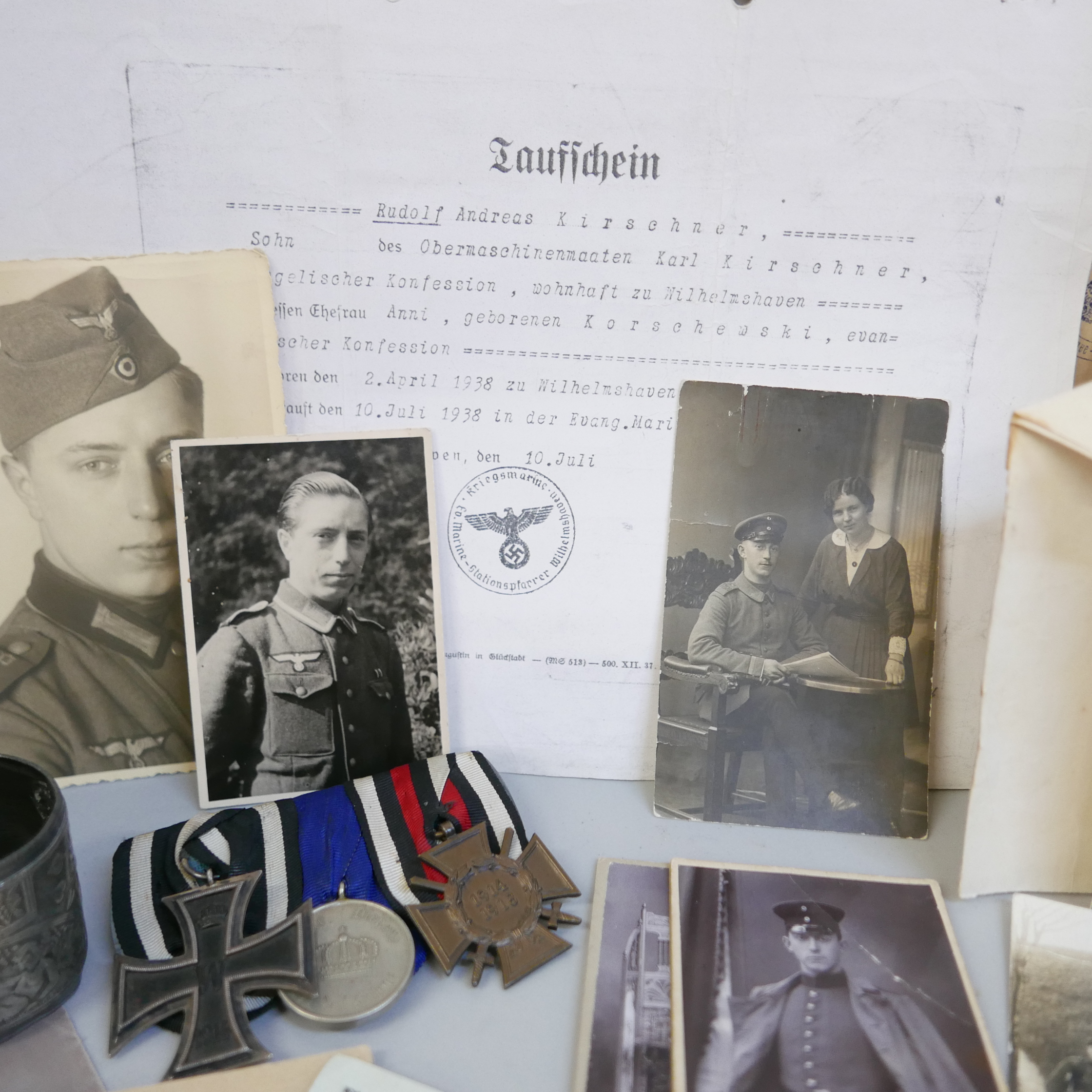 A set of three WWI German medals and a collection of related ephemera, some later WWII period - Image 2 of 6