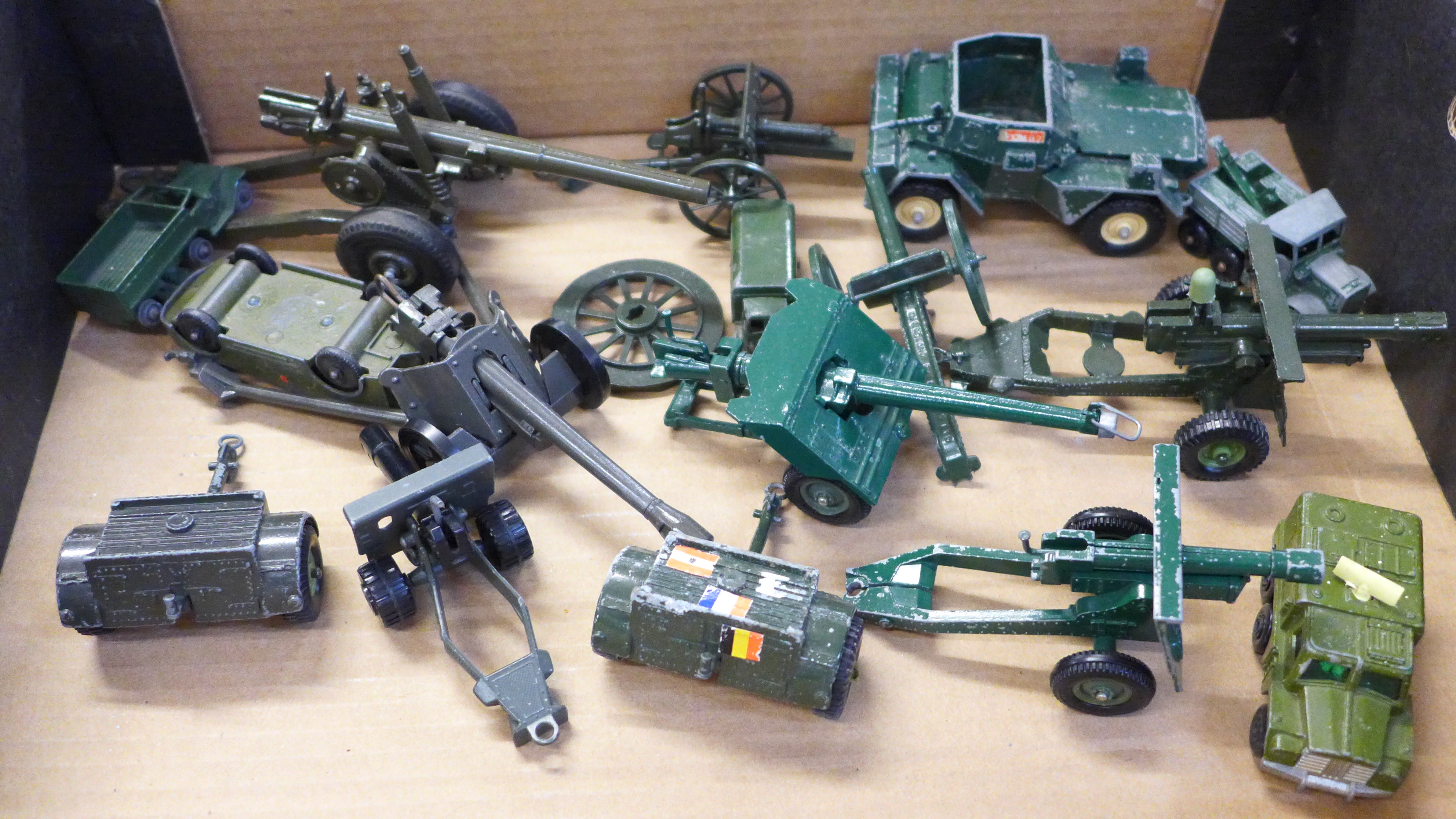 Britain's, Dinky, etc., military field gun vehicles - Image 5 of 5