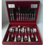 A fifty-eight piece Viners canteen of cutlery