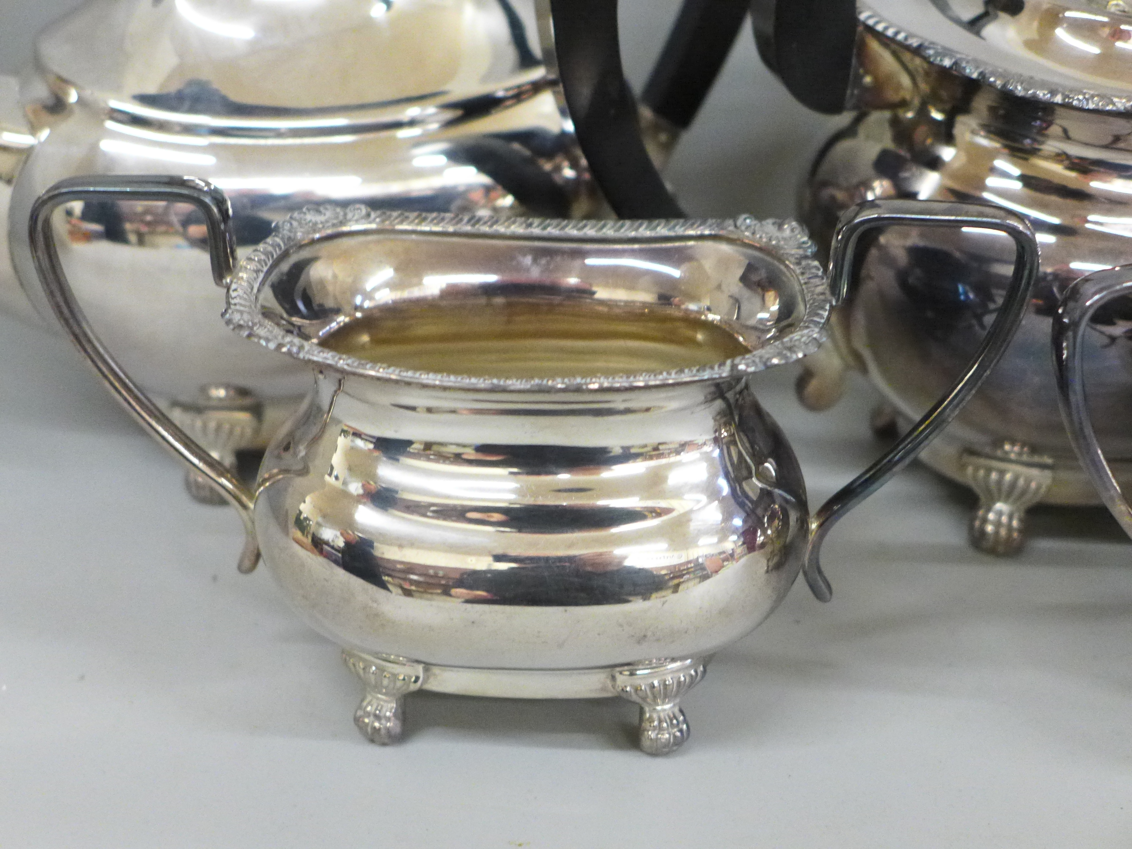 A Viners of Sheffield four piece silver plated tea service - Image 2 of 6