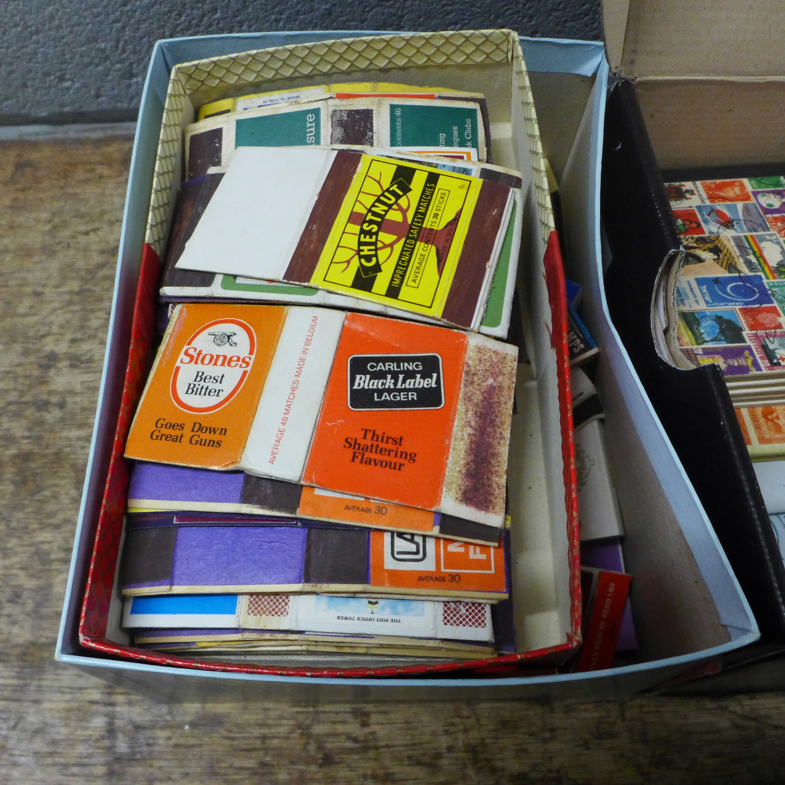 A collection of stamps, loose stamps and matchbox covers **PLEASE NOTE THIS LOT IS NOT ELIGIBLE - Image 2 of 4