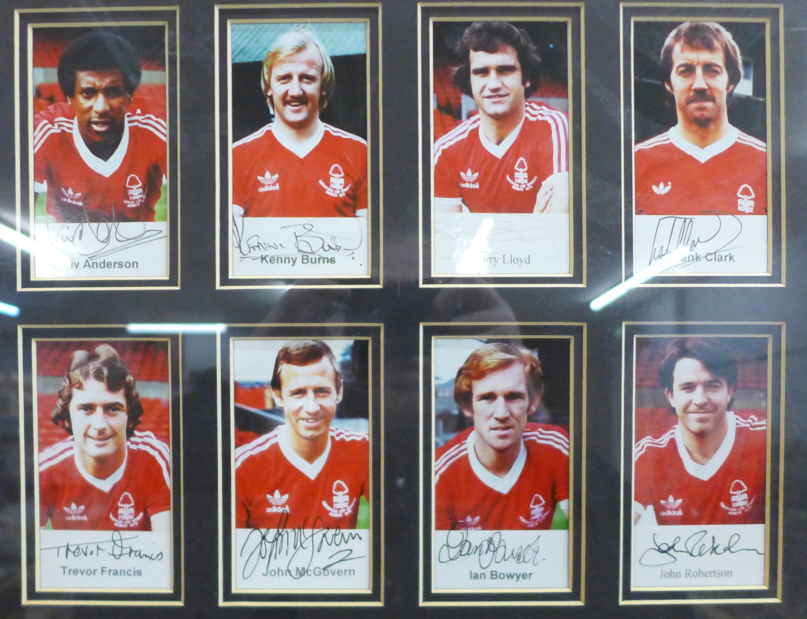 Nottingham Forest, framed and mounted picture of the starting eleven from the 1979 European Cup - Image 5 of 11
