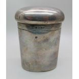 A gentleman's silver dressing table tidy, London 1906, 130g