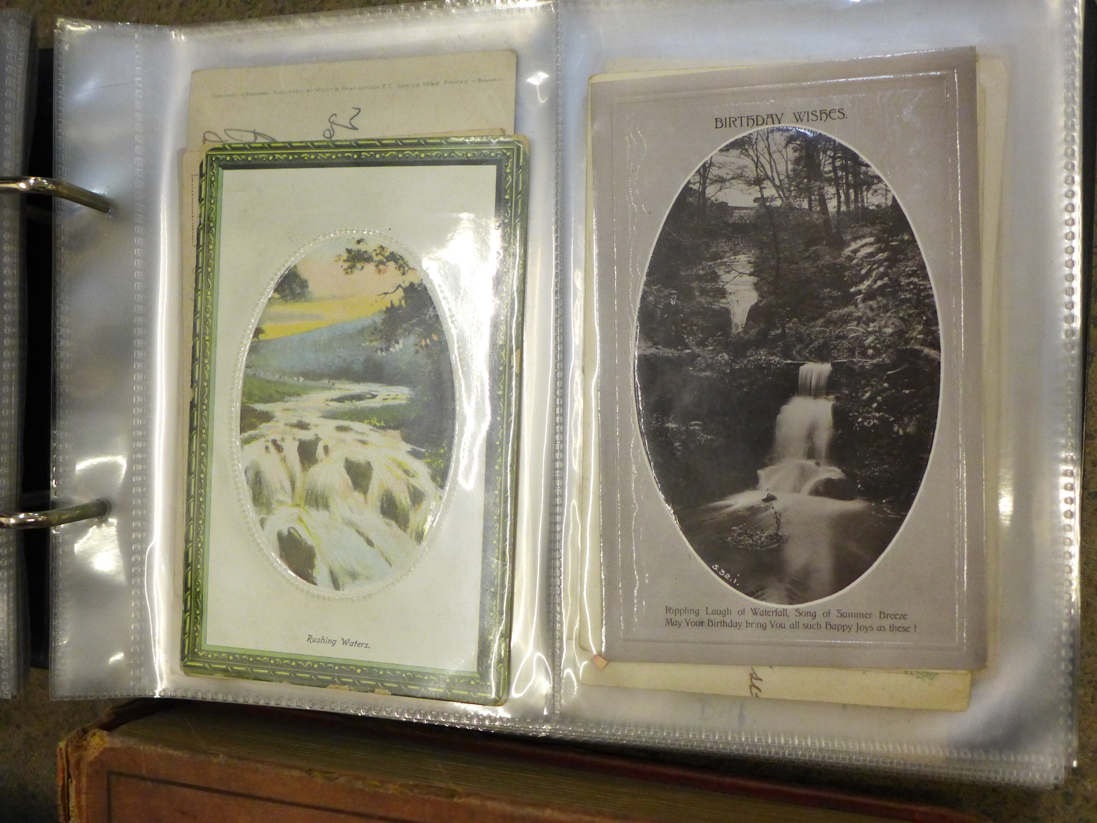 A collection of vintage postcards and album and one volume, The Pickwick Papers with plates - Image 7 of 12