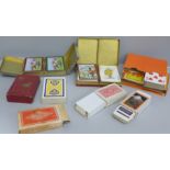 A collection of vintage playing cards