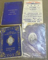 A hard bound volume of Illustrated Papers, 1892-1900 and three special copies of The Illustrated