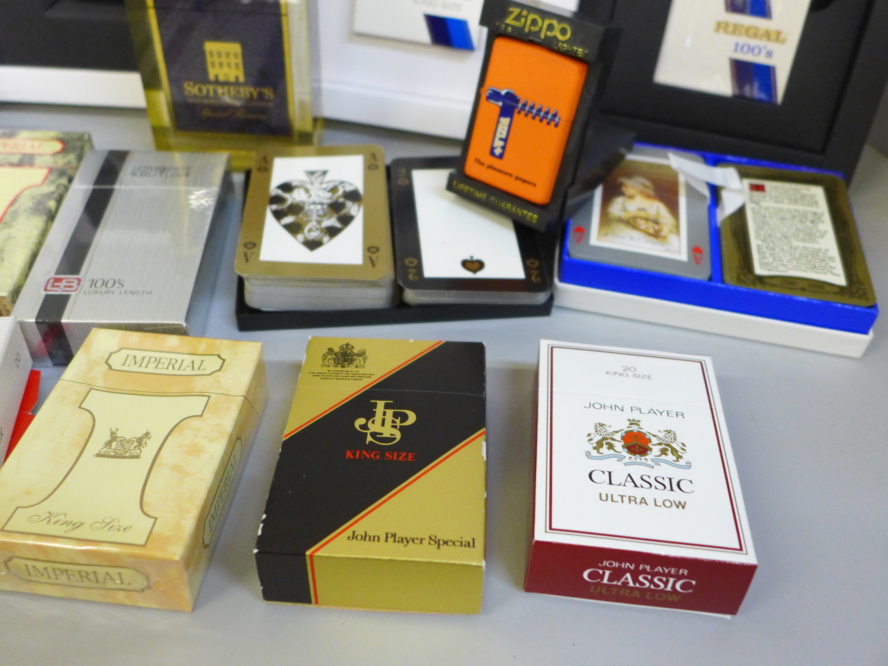 Two pairs of commemorative limited edition playing card sets from tobacco manufacturers WD & HO - Image 6 of 7