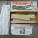 A Guillow's Flying Fortress balsa kit