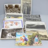 Approximately 170 Edwardian and later postcards