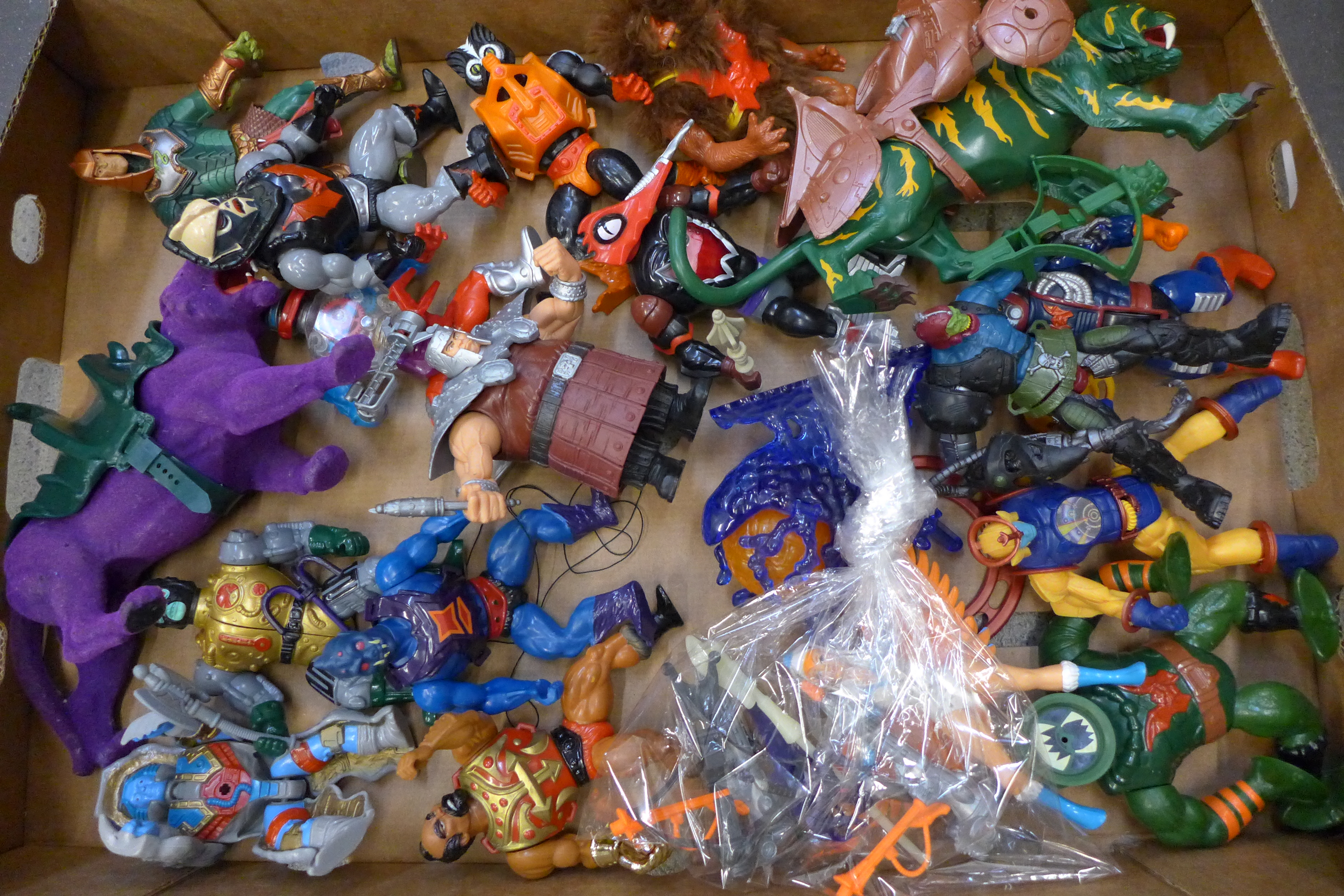 A collection of nineteen original Mattel He-Man/Masters of the Universe articulated figures from the