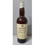 A Haig's Gold Label bottle of whisky