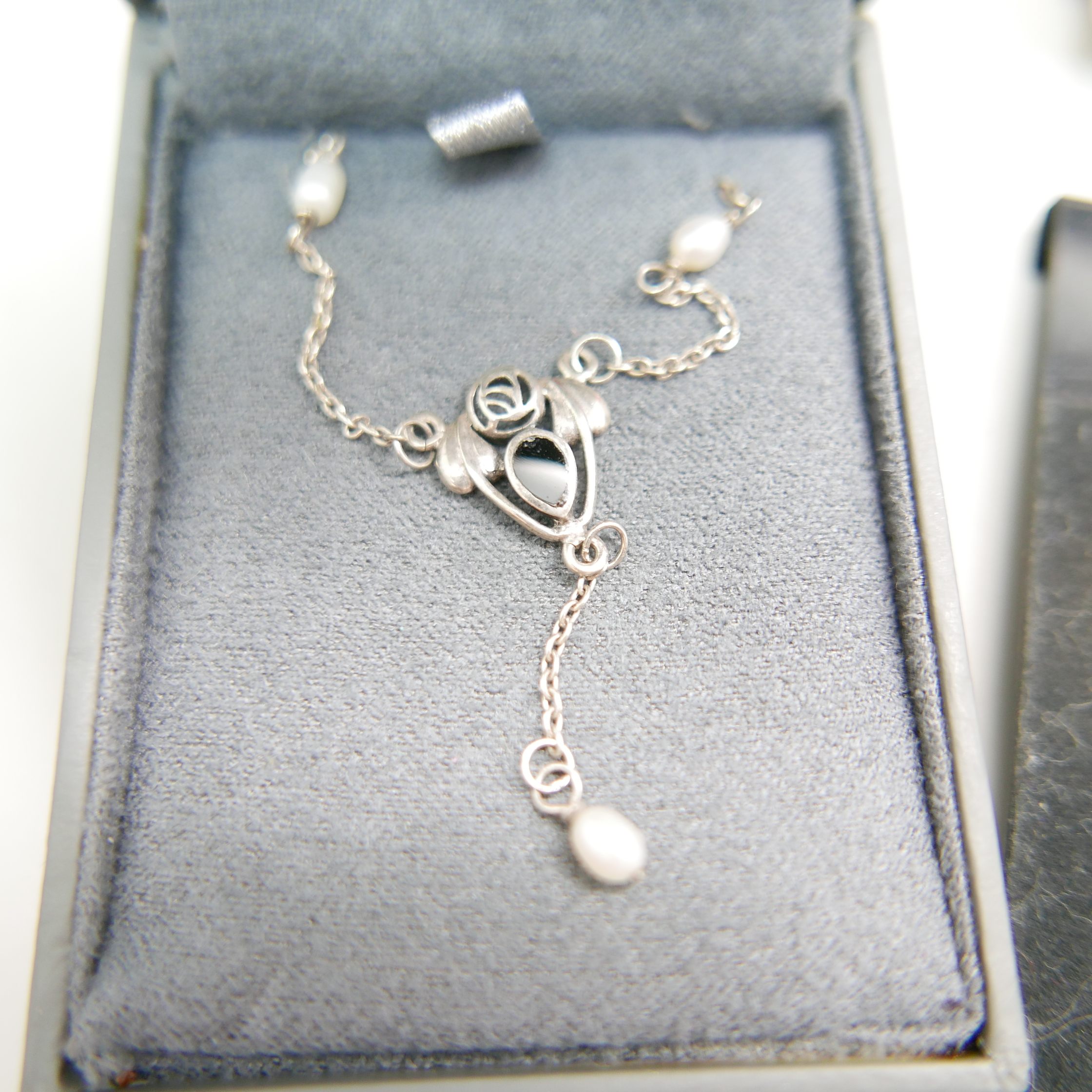 Two silver Celtic necklaces, earrings and a Sea Gems bookmark - Image 3 of 3