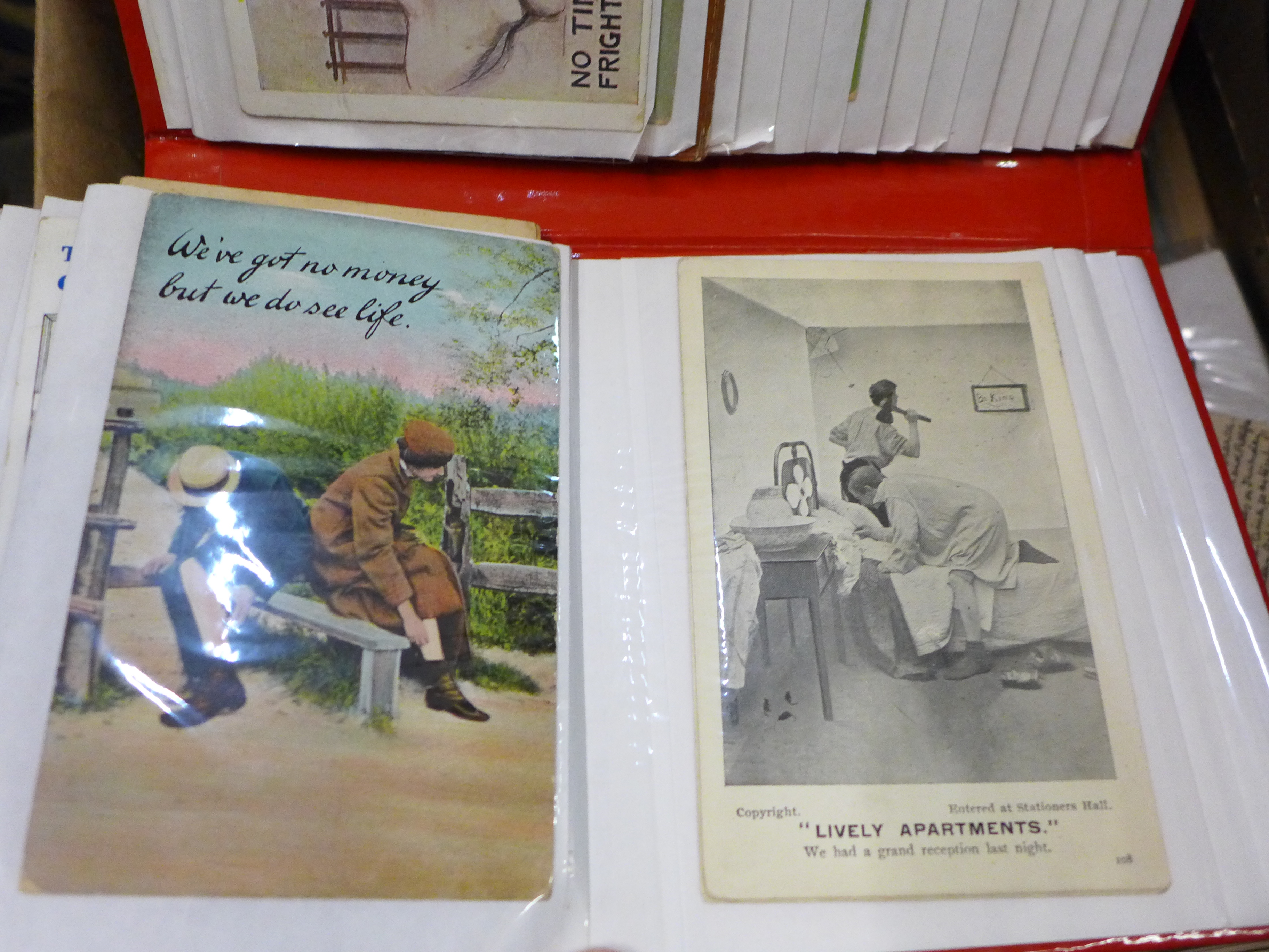 A collection of vintage postcards and album and one volume, The Pickwick Papers with plates - Image 11 of 12