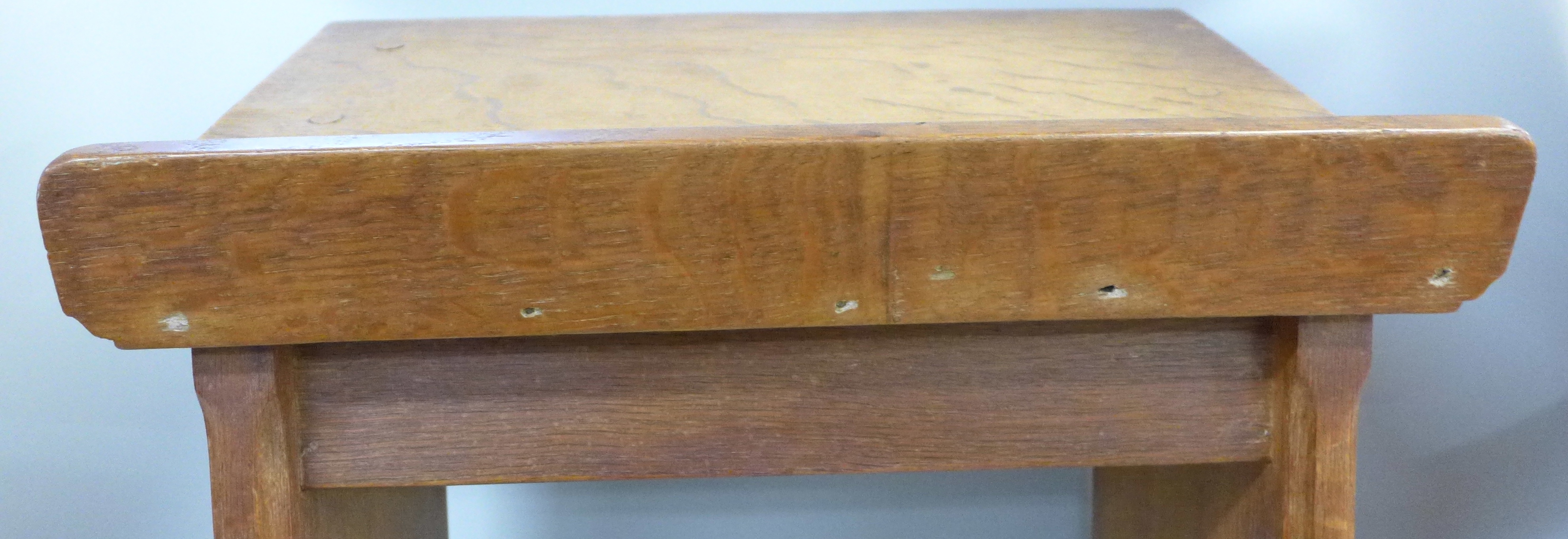 A Robert 'Mouseman' Thompson oak lectern, a/f - Image 8 of 11
