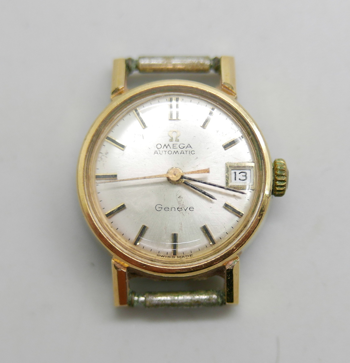 A lady's Omega automatic date wristwatch