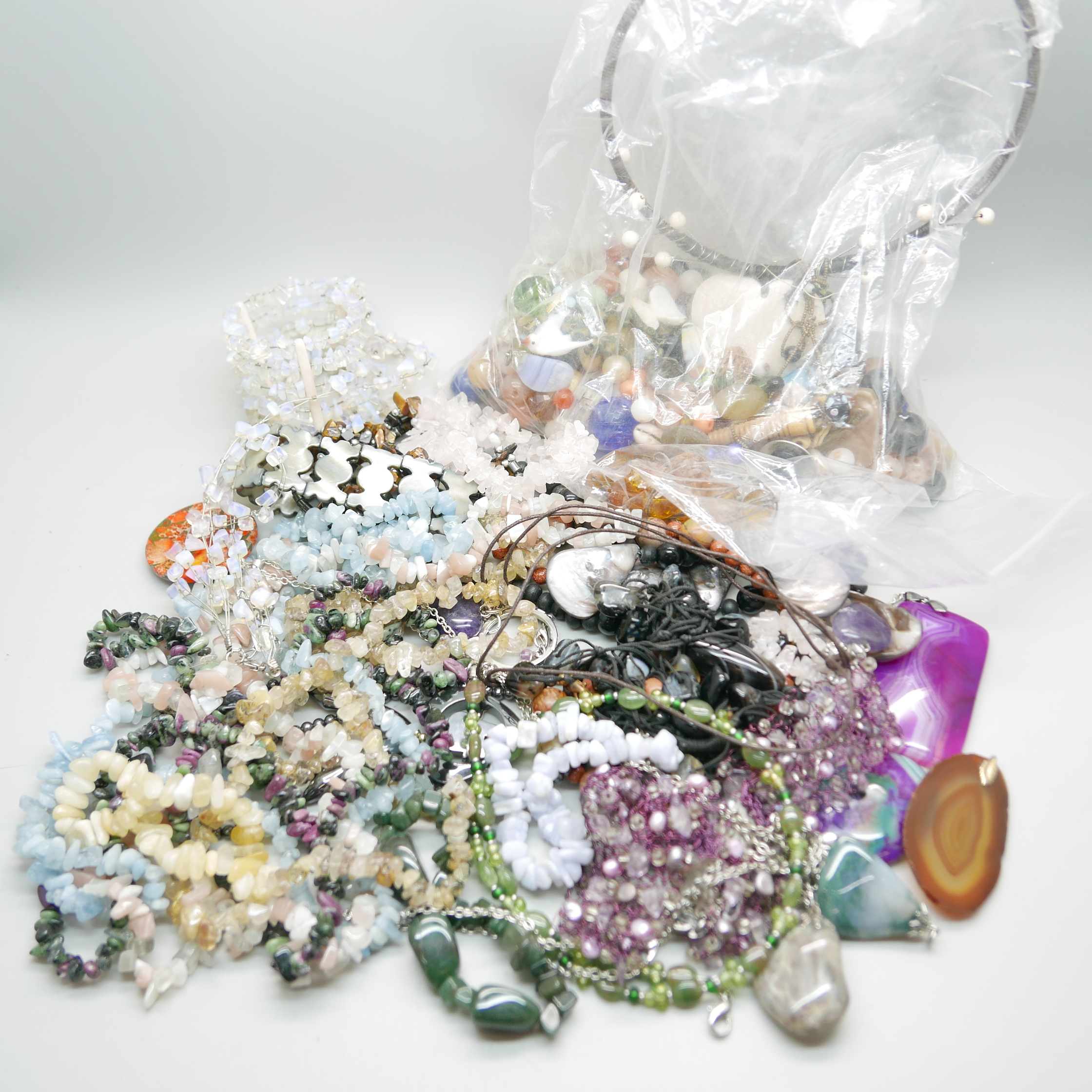 Gemstone jewellery and loose beads