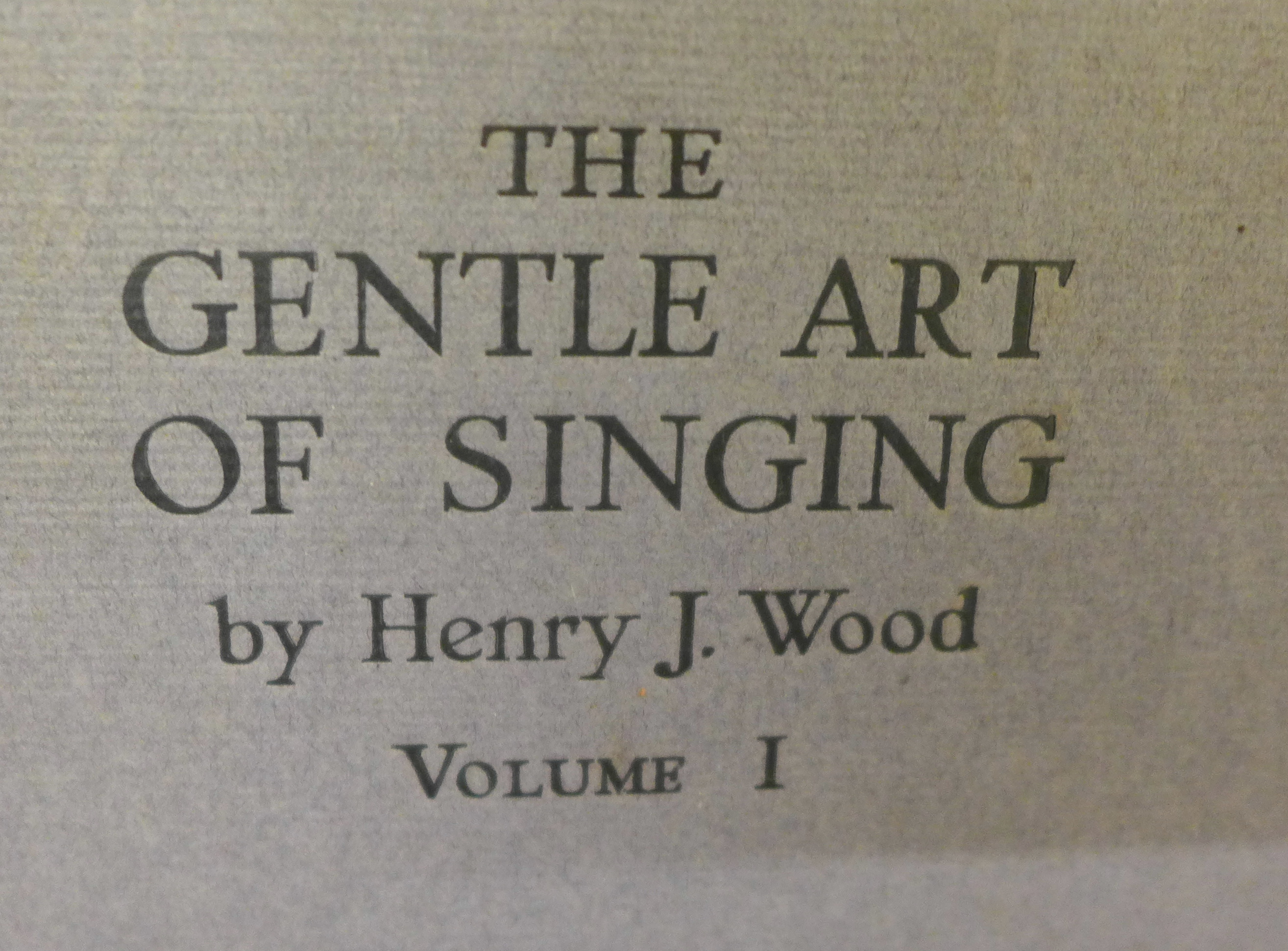 A Radio Times from 1959 in folder; two The Gentle Art of Singing by Henry J. Wood, a wooden - Image 7 of 10