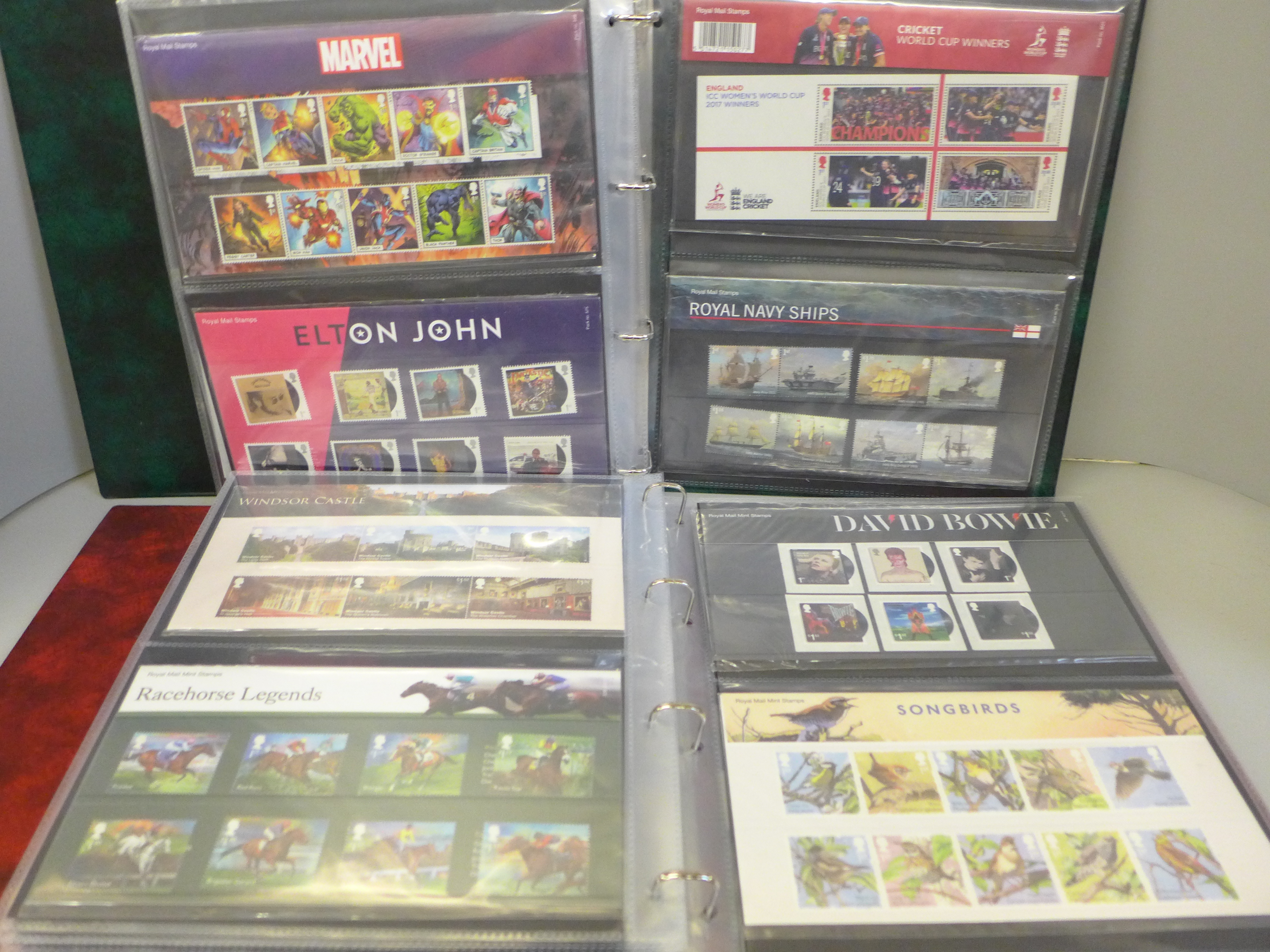 Great Britain 2015-2019 commemorative presentation packs in two albums, 71 packs with all stamps - Image 4 of 4