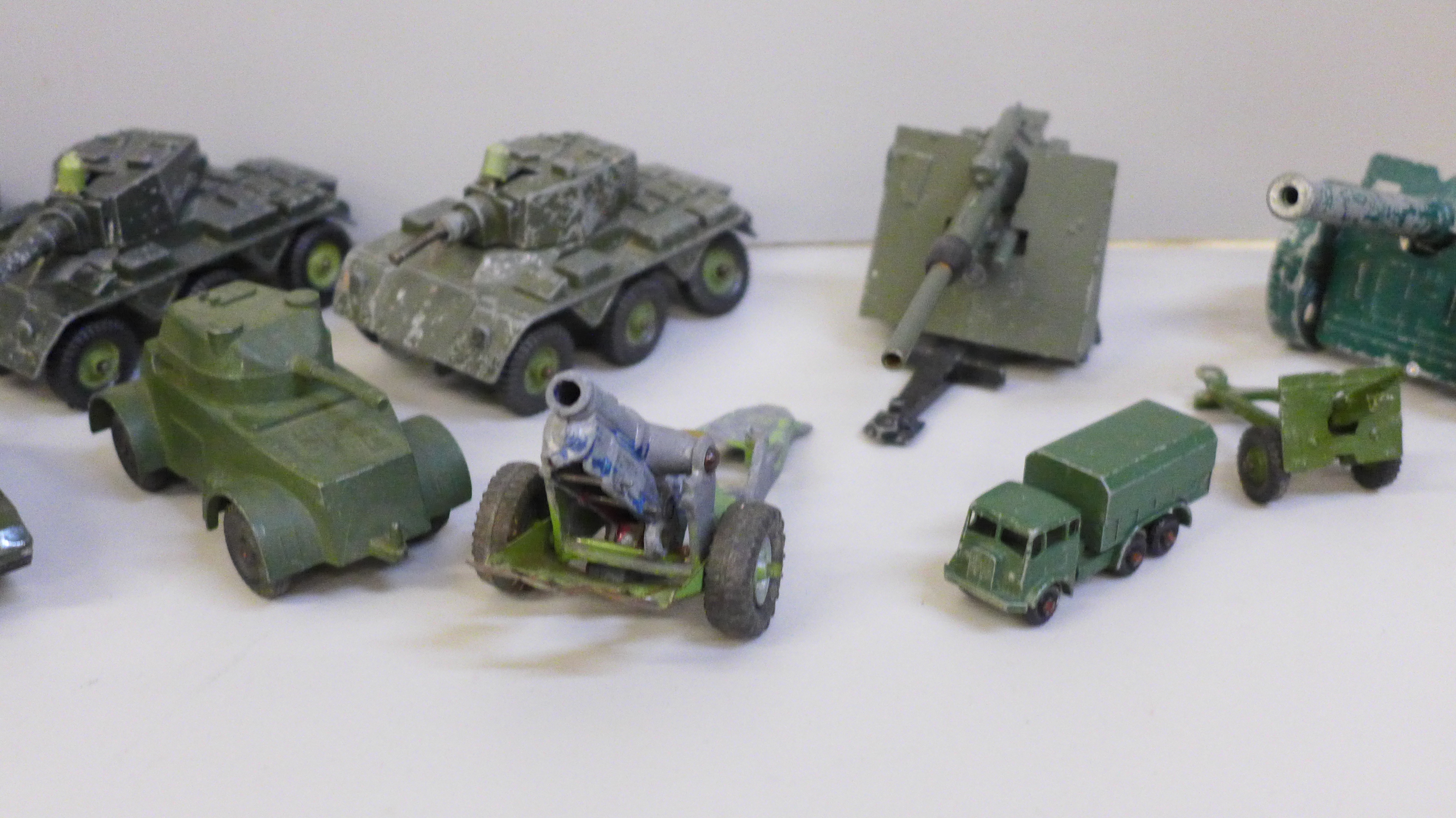 Britain's, Dinky, etc., military field gun vehicles - Image 3 of 5
