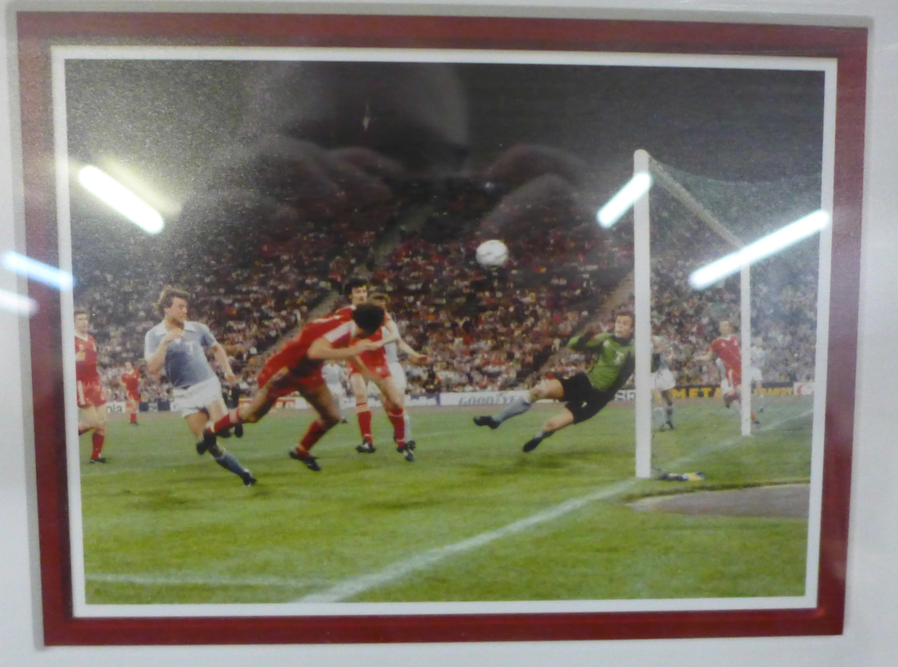 Nottingham Forest, framed and mounted pictures from the 1979 European Cup Final, one picture - Image 5 of 6