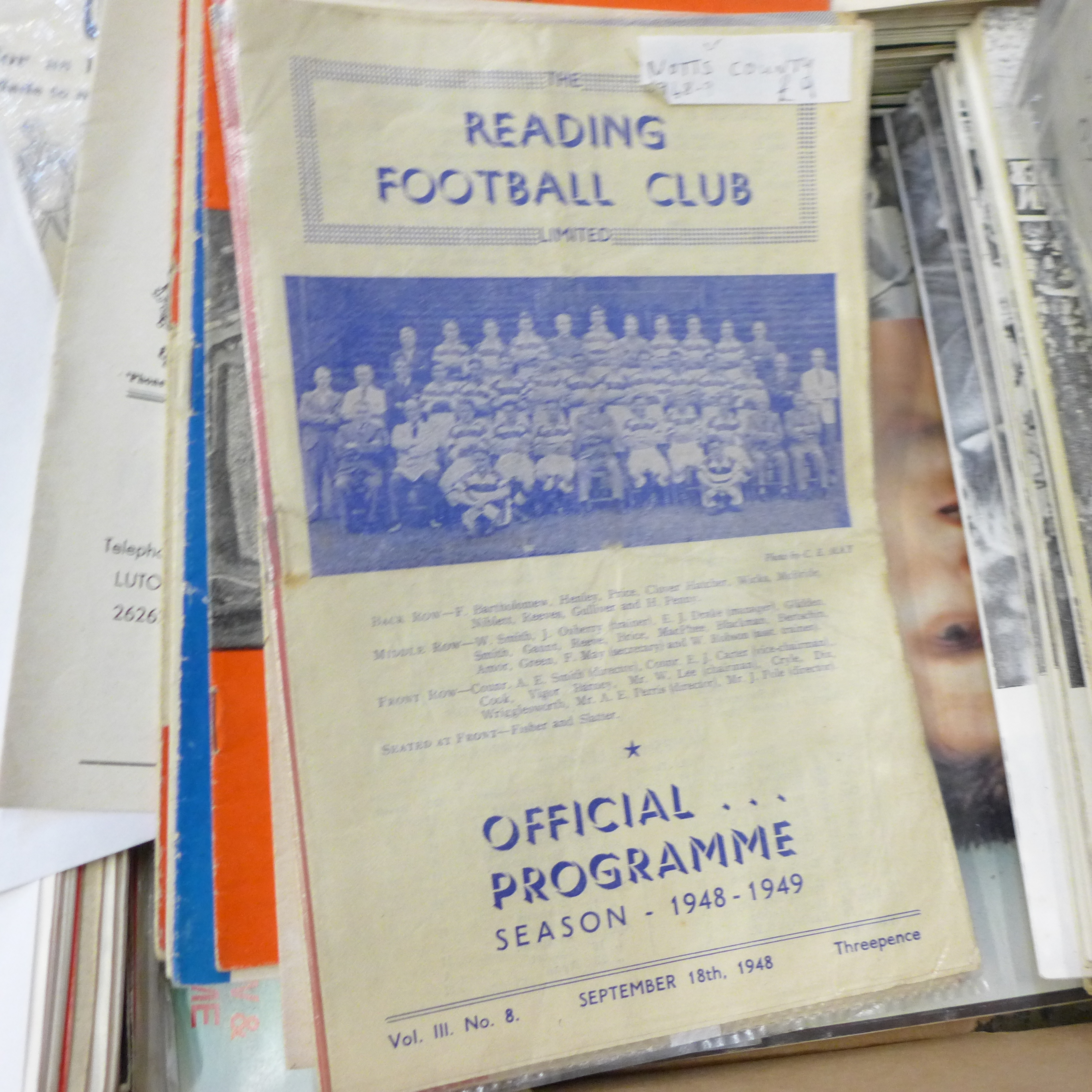 A collection of Notts County football programmes (home 1950s, 1960s, 1970s / away 1948-68), plus - Image 7 of 10