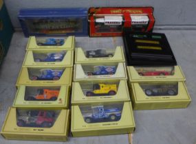 A collection of model vehicles, twelve Matchbox Models of Yesteryear including Y-27 1922 Foden C