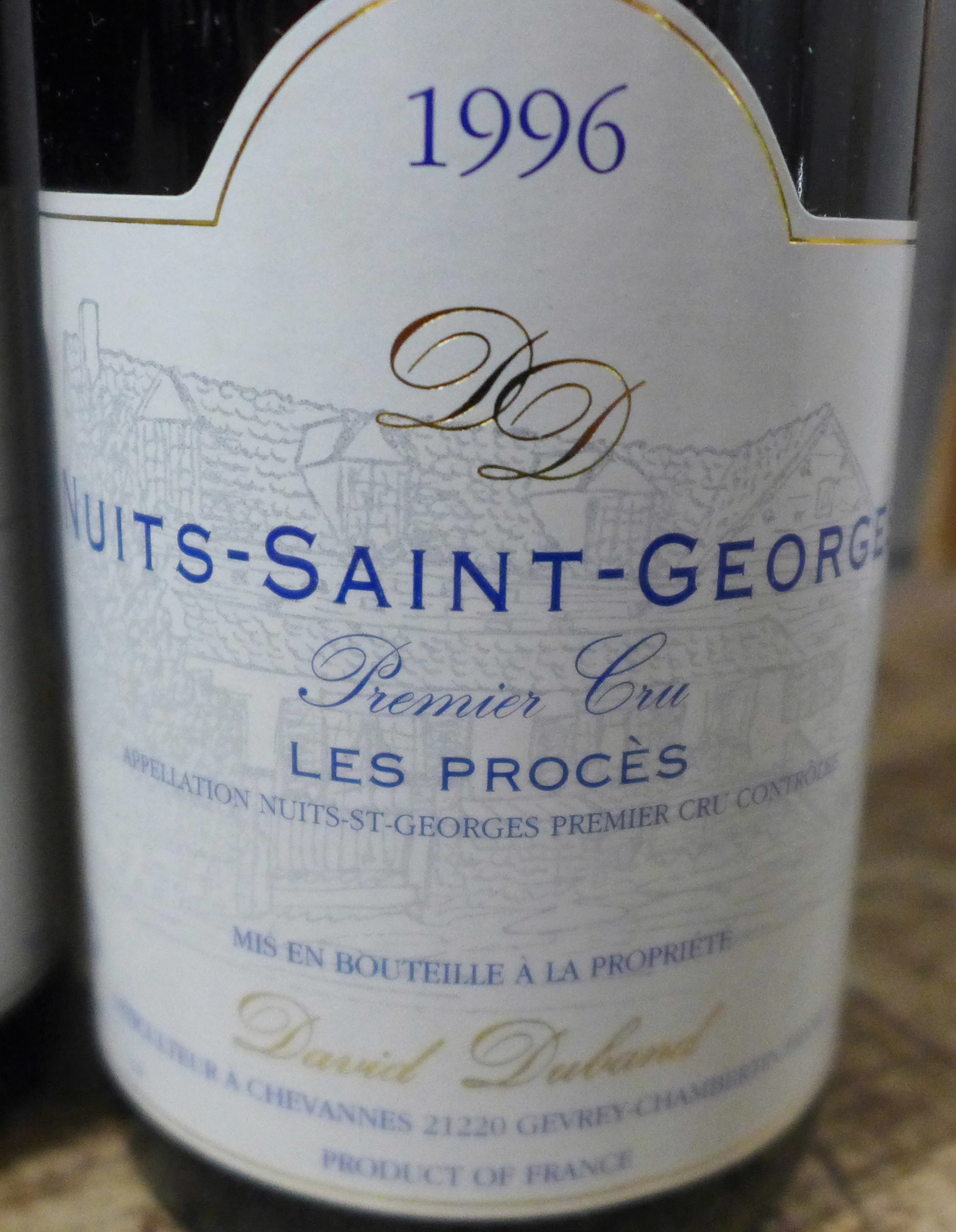 Five bottles of David Dubard Nuits-Saint-Georges 1996 and a bottle of Georges Glantenay and Fils - Image 3 of 4