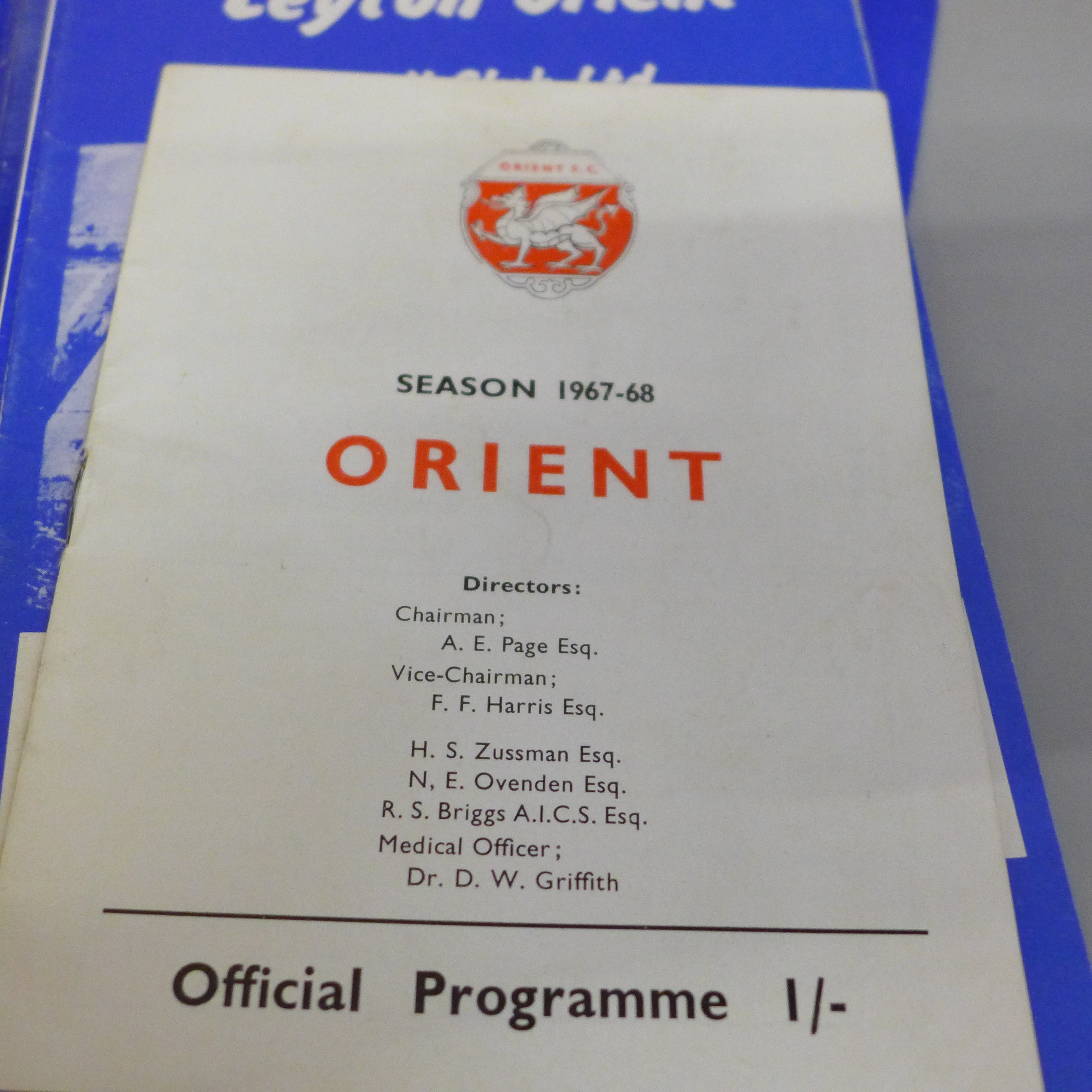 Football memorabilia; Leyton Orient home programmes from the 1950s (12 no.), 60s and 70s (50 no.) - Image 6 of 6