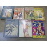 Seven vintage annuals for girls from the 1930s onwards including The School Girls Own Annual,