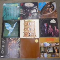 Fifteen late 1960s/early 1970s LP records including Lord Sutch and Heavy Friends, The Who, Cream,