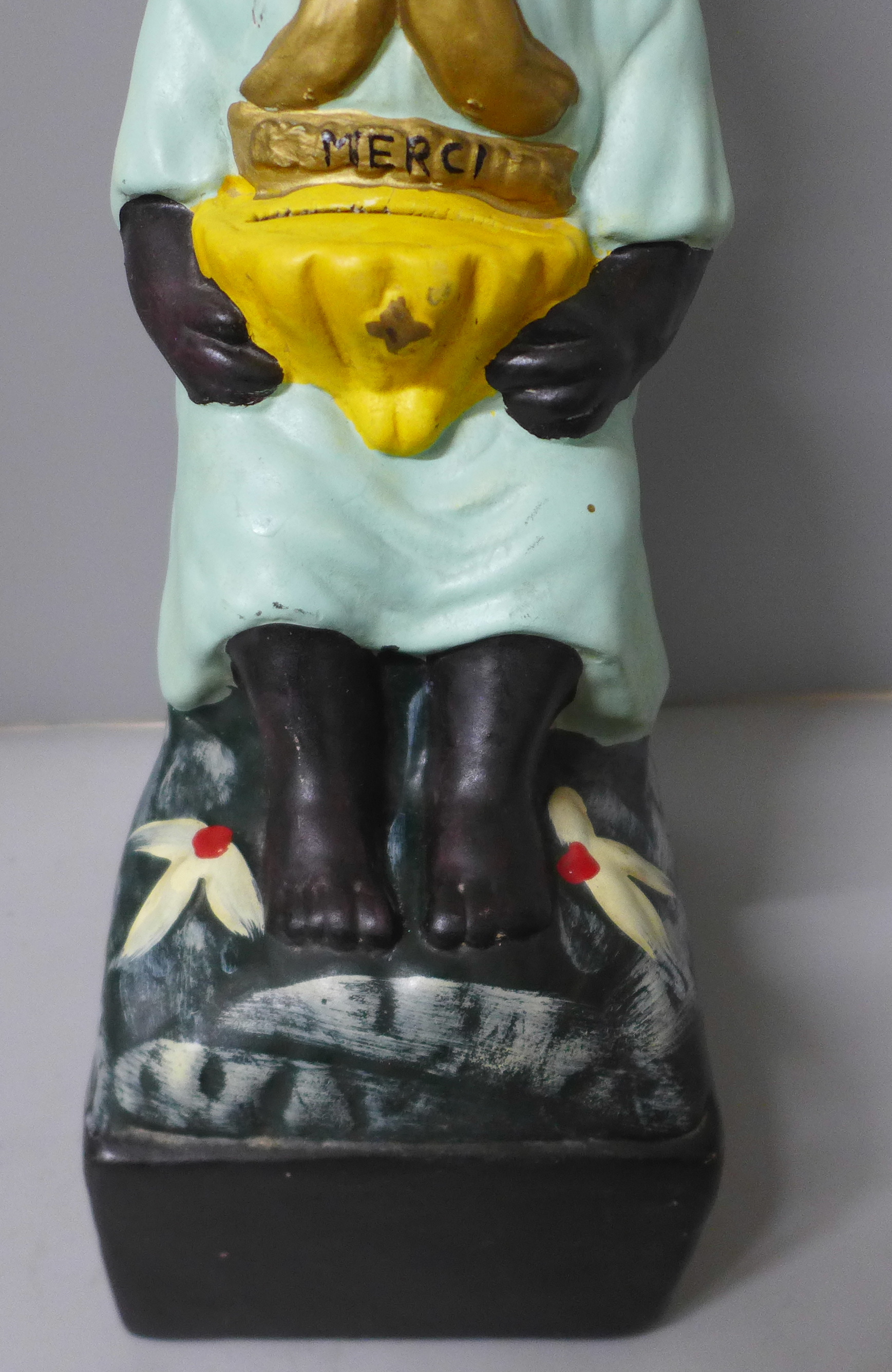 A French charity money box in the form of a seated child with rocking head - Image 3 of 5