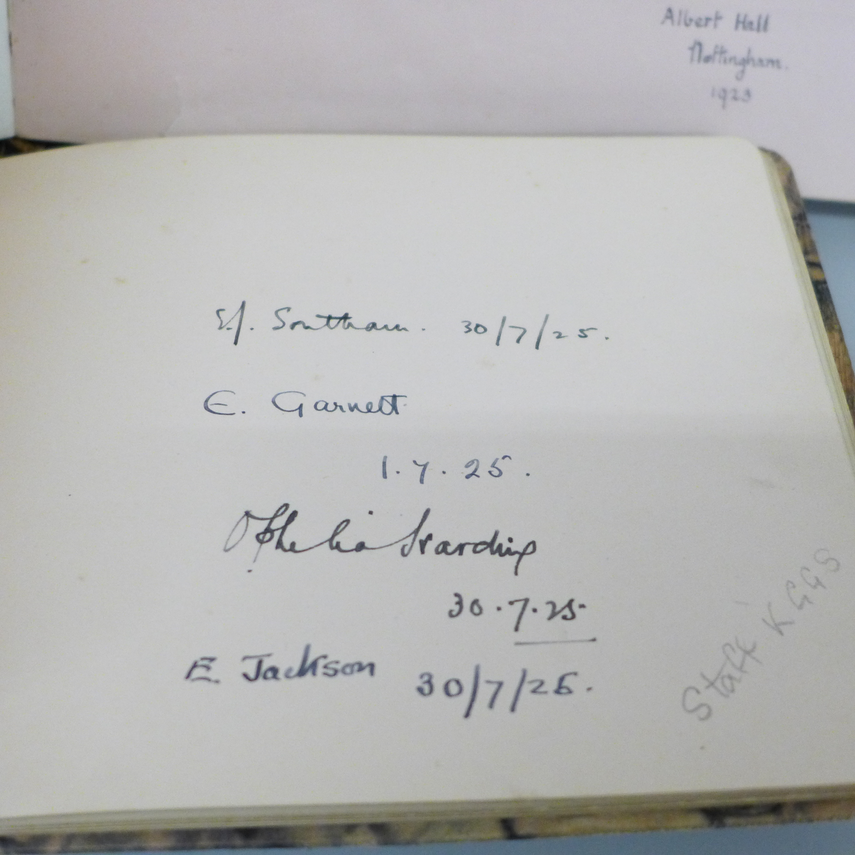 Two early 20th Century keepsake albums, with watercolours, verse and autographs - Image 2 of 21