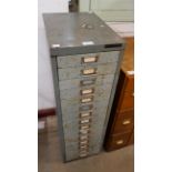 A Bisley metal filing cabinet