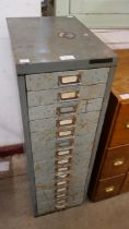 A Bisley metal filing cabinet