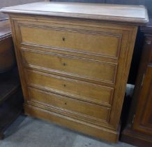 A 19th Century French oak chest of drawers