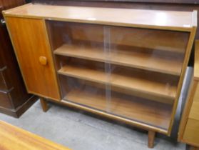 A teak bookcase