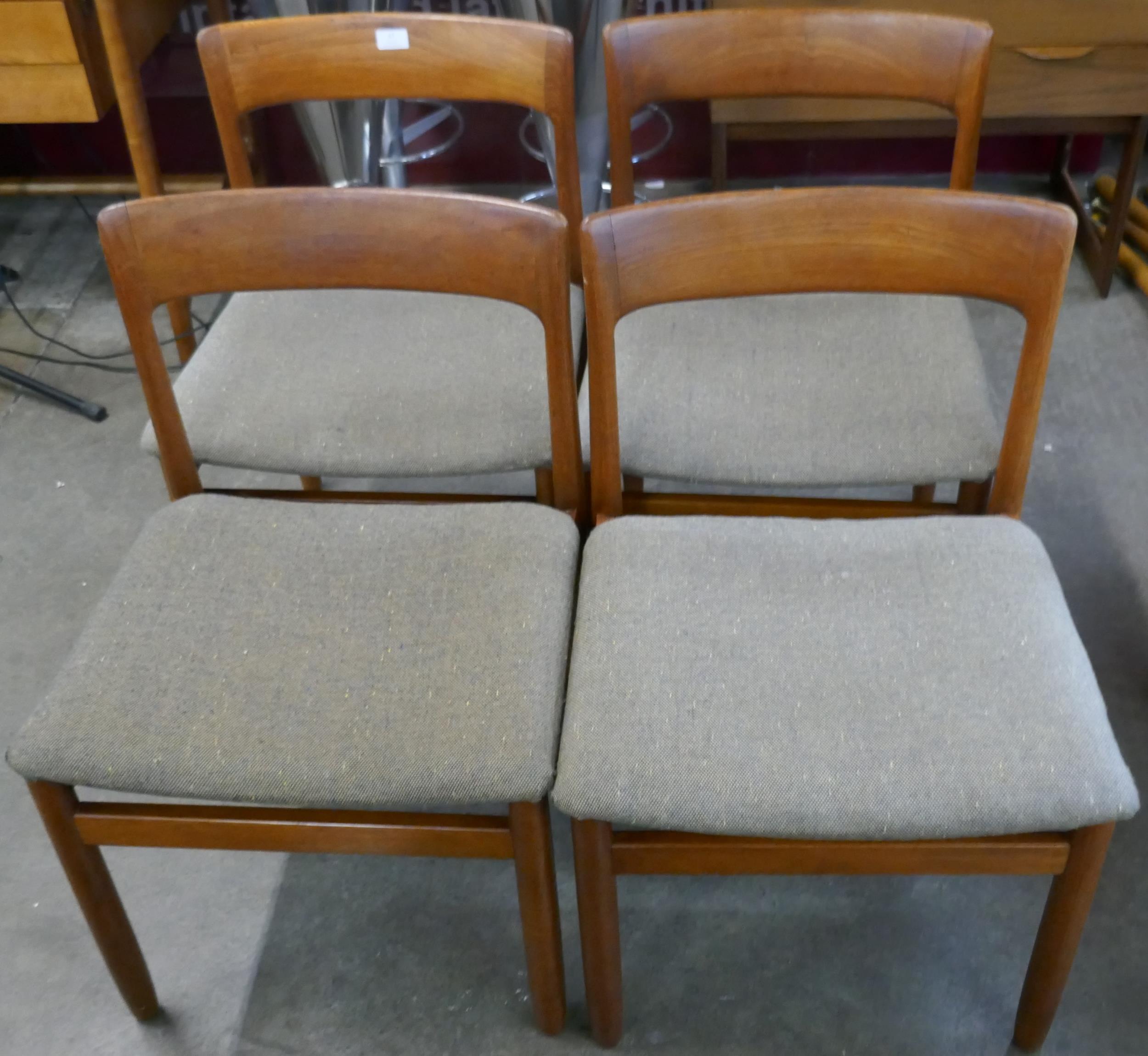 A set of four Danish teak dining chairs - Image 2 of 2