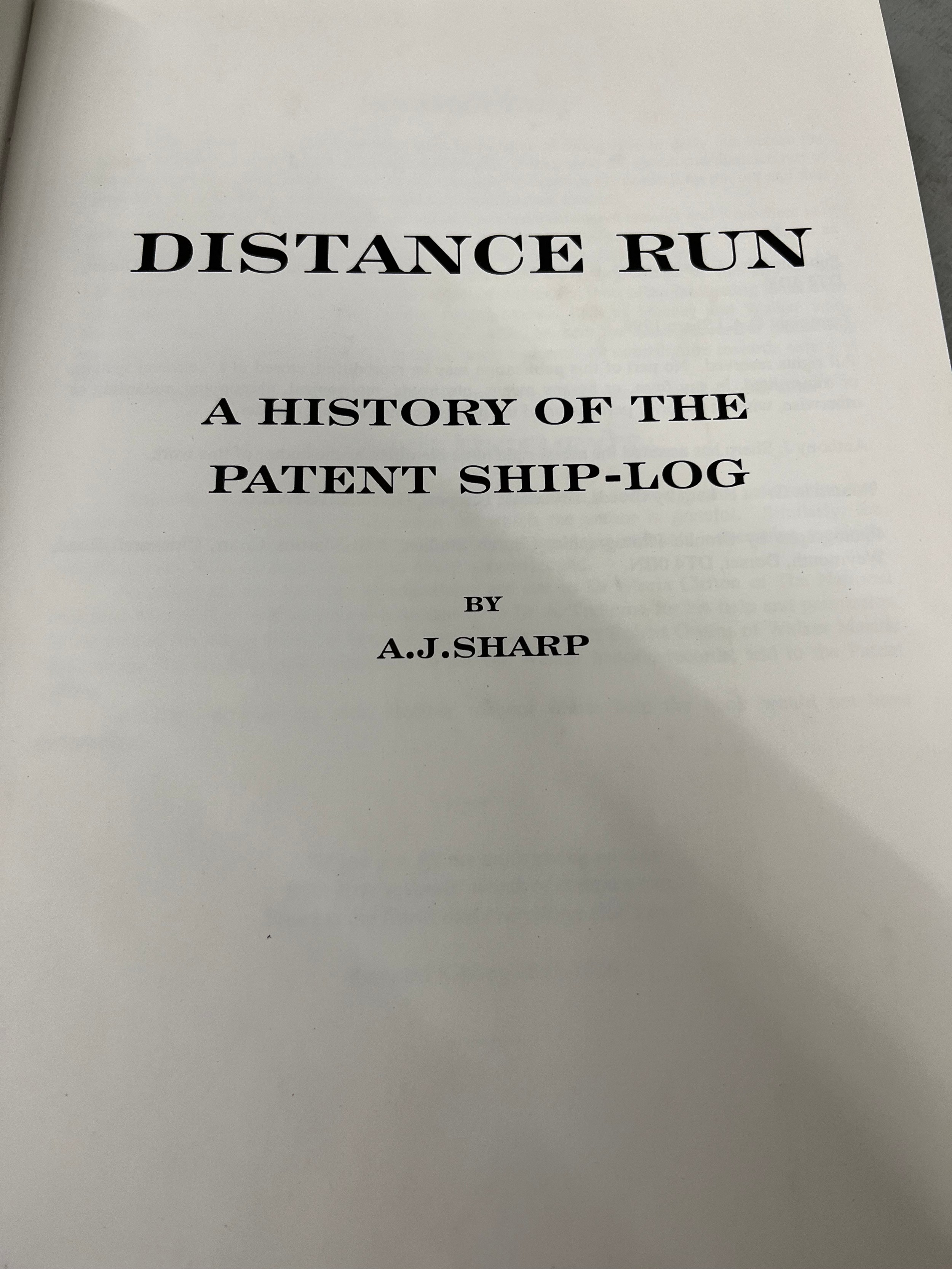 A collection of fifteen ship-logs and a copy of Distance Run, a History of the Patent Ship-Log - Image 2 of 3