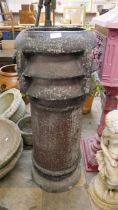 A Victorian terracotta chimney-pot