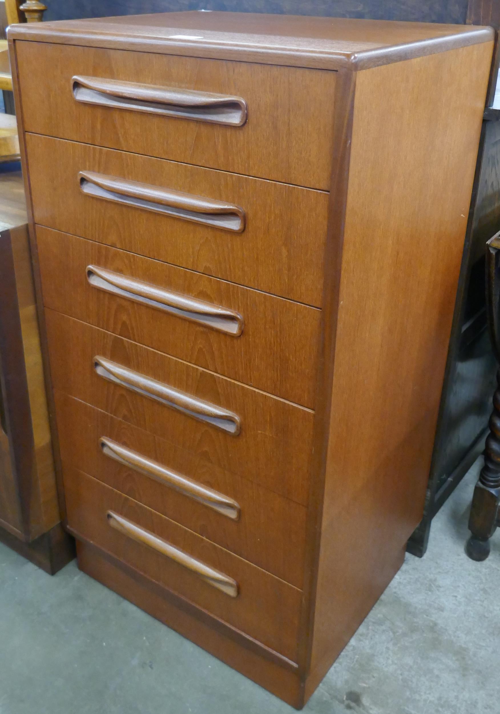 A G-Plan Fresco teak chest of drawers