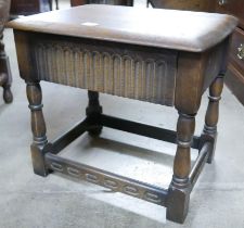 A Priory oak stool