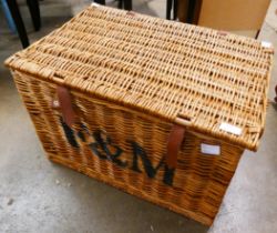 A Fortnum & Mason wicker hamper