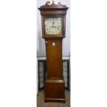 A George III oak 30-hour longcase clock