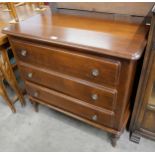 A 19th Century style French beech chest of drawers