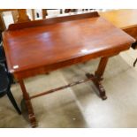 A Victorian mahogany side table