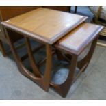 A G-Plan Astro teak nest of two tables