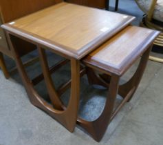 A G-Plan Astro teak nest of two tables